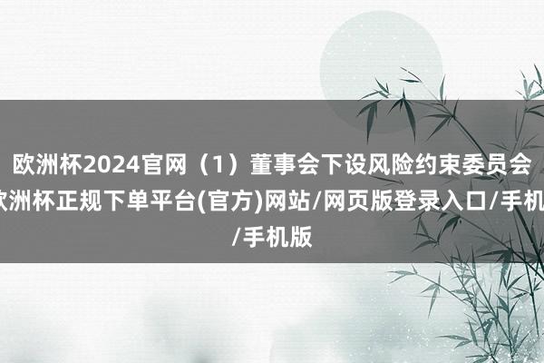 欧洲杯2024官网（1）董事会下设风险约束委员会-欧洲杯正规下单平台(官方)网站/网页版登录入口/手机版